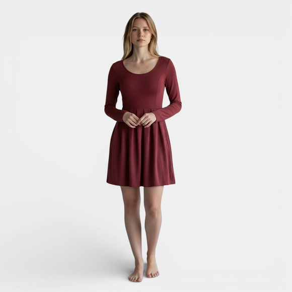 Talula Dresses & Skirts - ARITZIA TALULA Dress Women Size XXS Heather Mars Red Lambert Mini Longsleeves